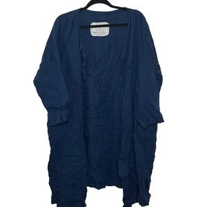 Notperfectlnen navy blue 100% linen jacket